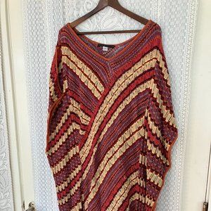 Vintage Peruvian Connection Caftan Pima Cotton Sweater Medium